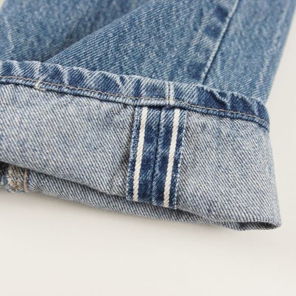 Levis 501 Made and Crafted Selvedge Button Fly Crop Distressed Jeans Sz 25 - Picture 7 of 9